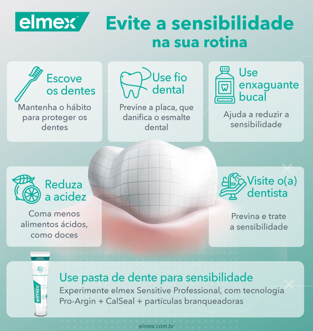 evite a sensibilidade na sua rotina