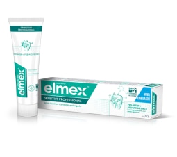 Clique para conhecer o creme dental para sensibilidade elmex Sensitive Professional e a linha de elmex